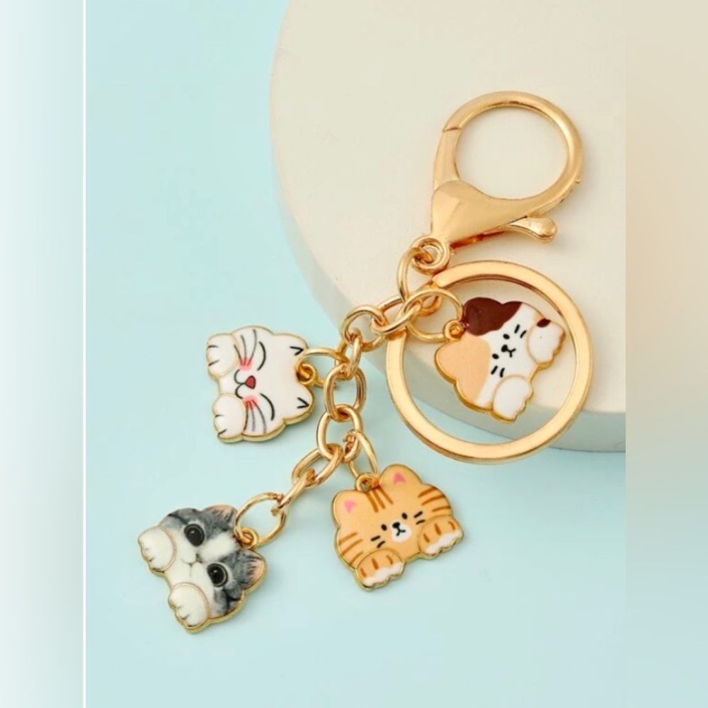 Cartoon cats 🐱 keychain